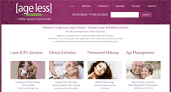 Desktop Screenshot of agelesslasercentres.com